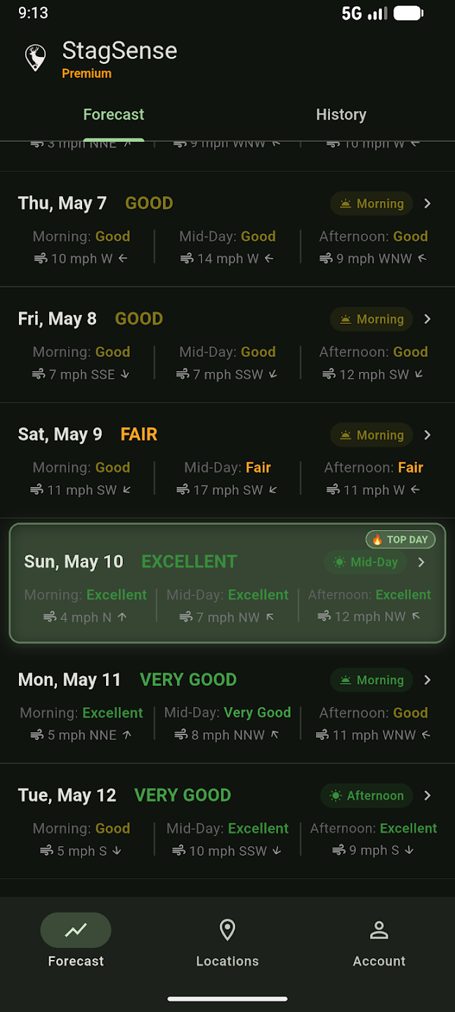StagSense app screenshot 2